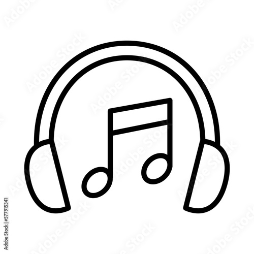 Music line icon