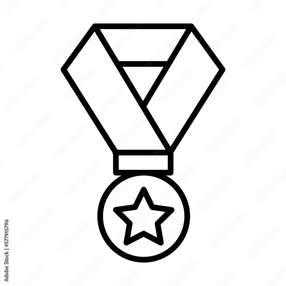 Medal line icon Medal line icon