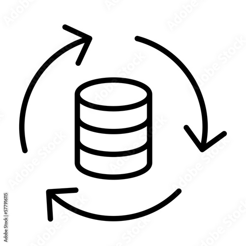 Database update line icon