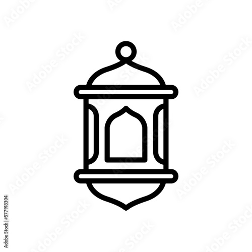 icon Ramadan Lantern, icon, vector illustration, editable color photo