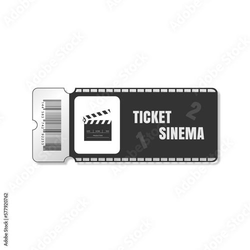 This black ticket is for use in cinemas
