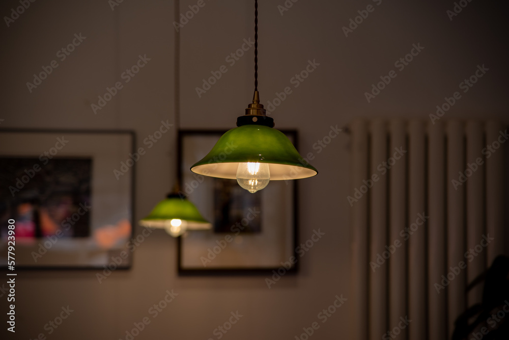 Obraz premium Isolated pendant lamp or light graphic