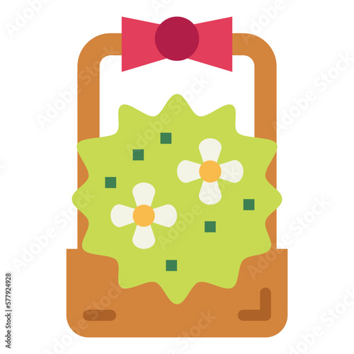 busket flat icon style
