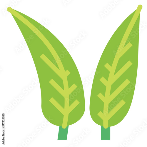 greenery flat icon style