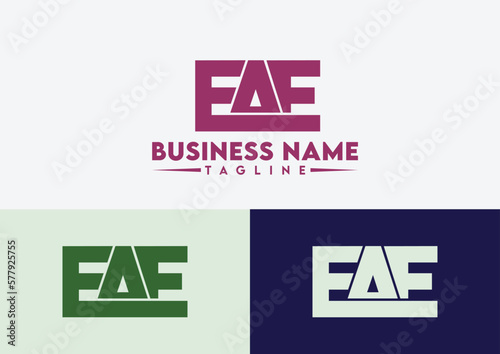 Letter EAE logo design, EAE letter logo photo