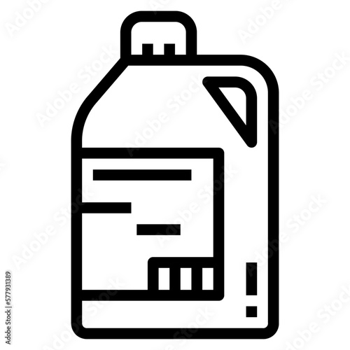 disinfectant line icon style