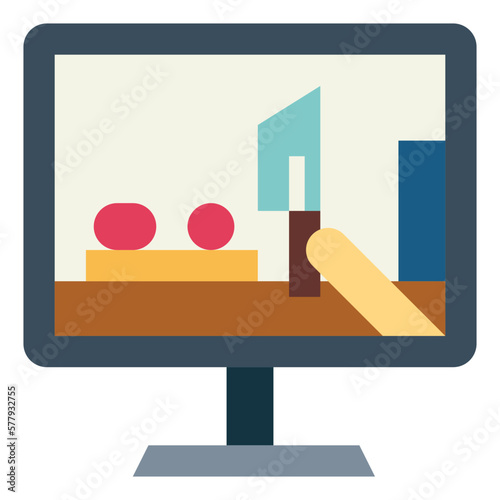 cooking simulator flat icon style