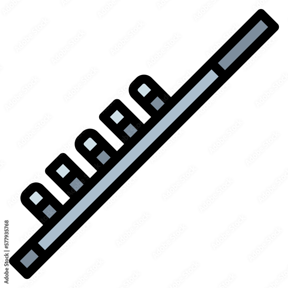 flute filled outline icon style flute filled outline icon style