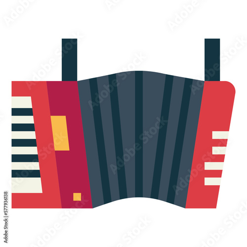 accordion flat icon style