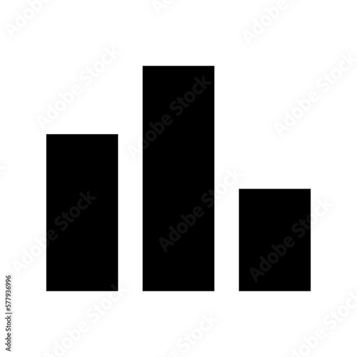 bar chart icon or logo isolated sign symbol vector illustration - high quality black style vector icons 