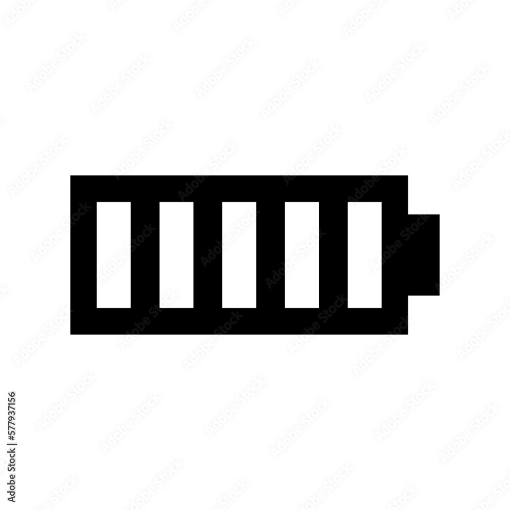 battery level icon or logo isolated sign symbol vector illustration - high quality black style vector icons

