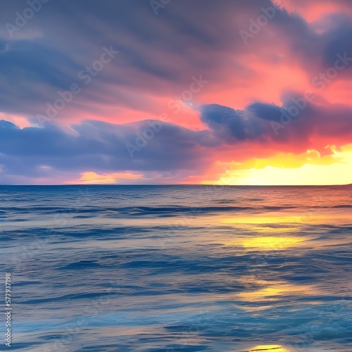 Sunset over sea © DD