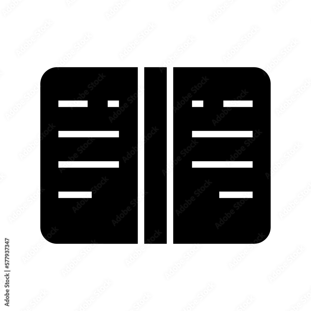 book icon or logo isolated sign symbol vector illustration - high quality black style vector icons
