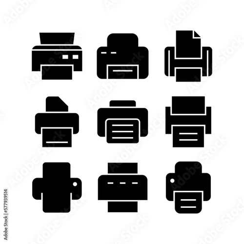 printer icon or logo isolated sign symbol vector illustration - high quality black style vector icons
