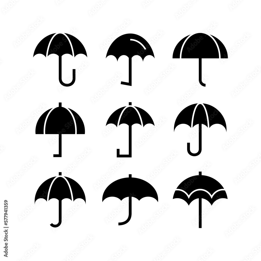 umbrella icon or logo isolated sign symbol vector illustration - high quality black style vector icons
