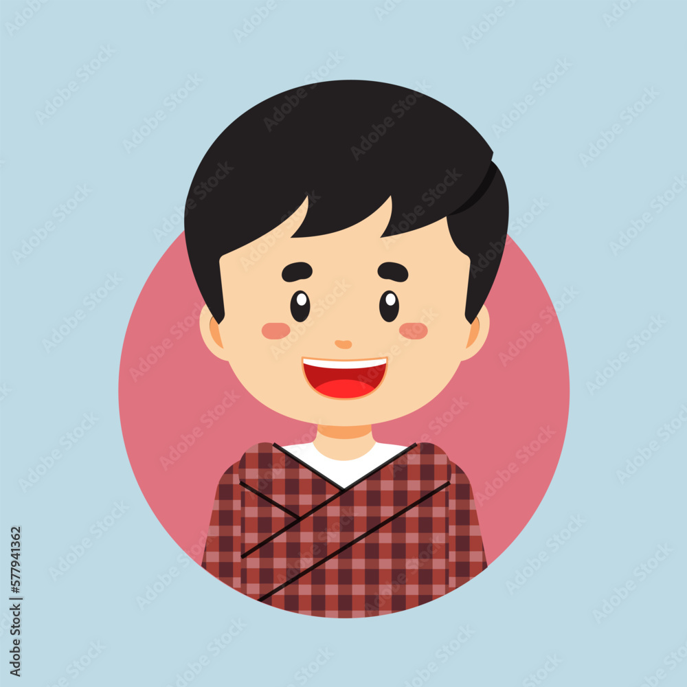 Avatar of a Bhutan Character Avatar of a Bhutan Character