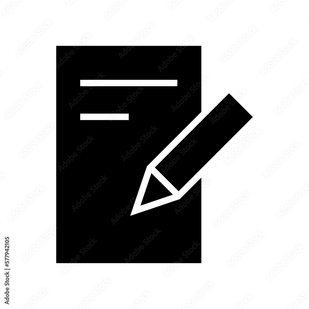 write icon or logo isolated sign symbol vector illustration - high quality black style vector icons
