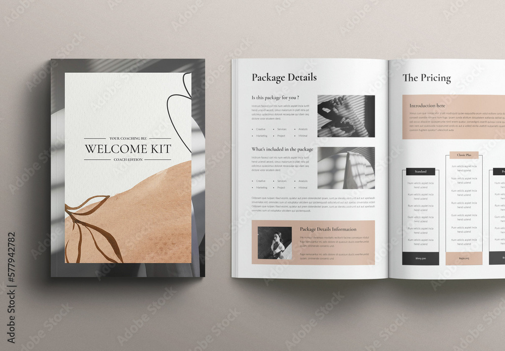 Welcome Kit Template Stock Template | Adobe Stock