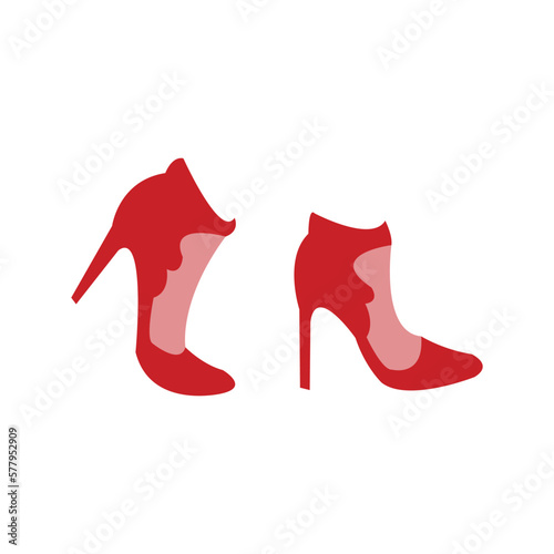 Illustration of fashion accessories. Vector illustration with white background.