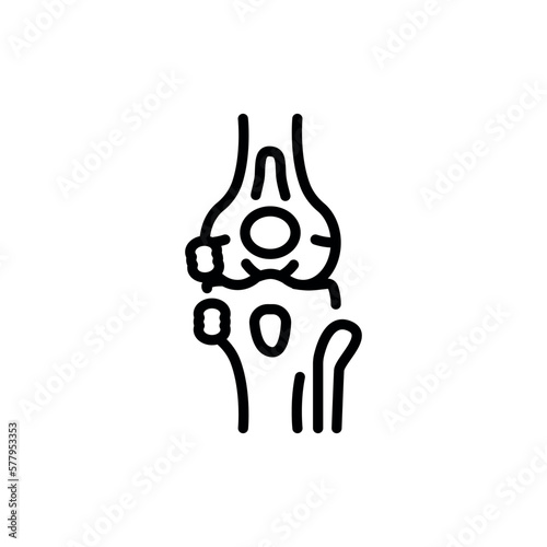 Infectious Arthritis black line icon.