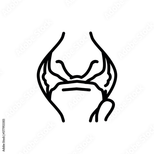 Juvenile Idiopathic Arthritis black line icon.