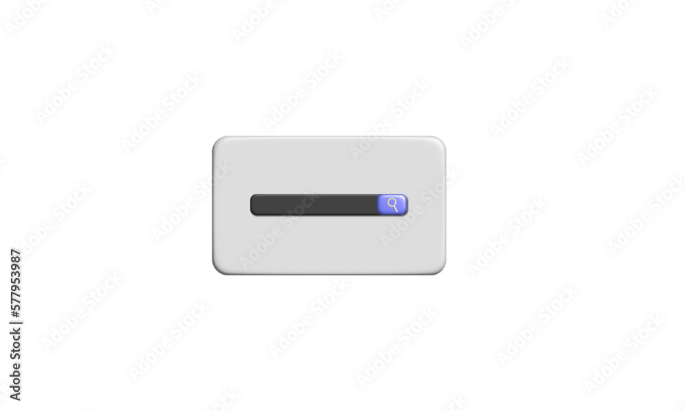 Realistic 3d search engine icon Realistic 3d search engine icon
