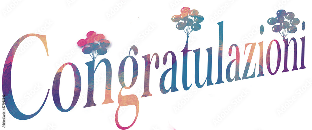 OakTree Congratulazioni Swirl Banner, 2,7 Metri, Multicolore, Scritta Ripetuta 3 Volte, Per Feste Di Compleanno - 3