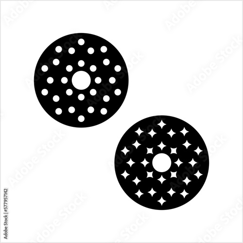 Meat Grinder Plate Icon, Various Grinder Plate Shape Size