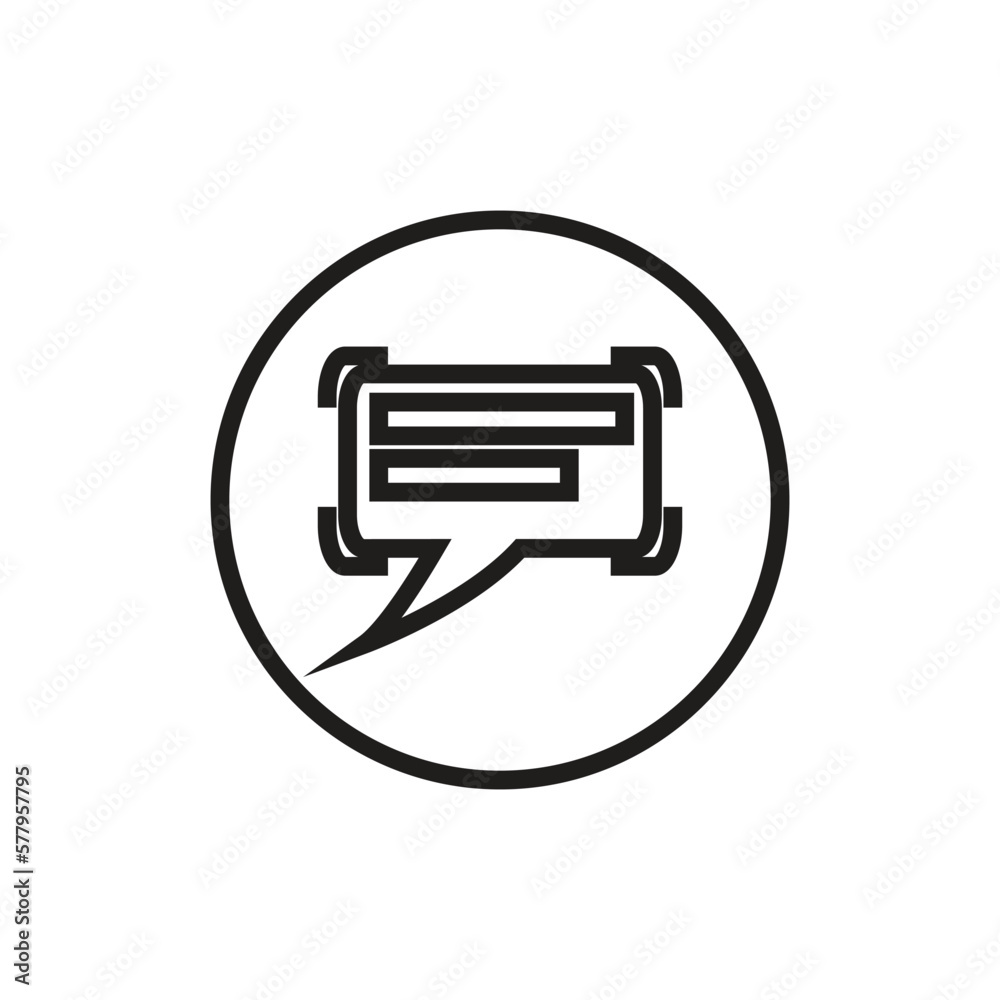 Speech bubble icon Speech bubble icon