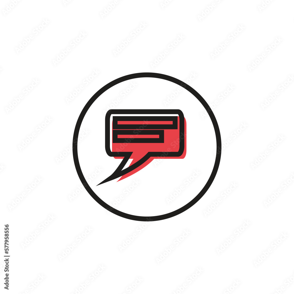 Speech bubble icon Speech bubble icon