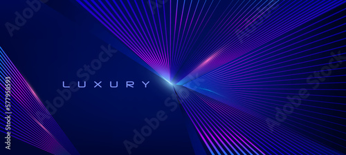 Blue Luxury Elegant Super Car Automobile Urban Design Background. Cyber Technology Metallic Shine lines Effect. Luxurious Brand Royal High Standard Award Background Template. Data Transfer Lines. 