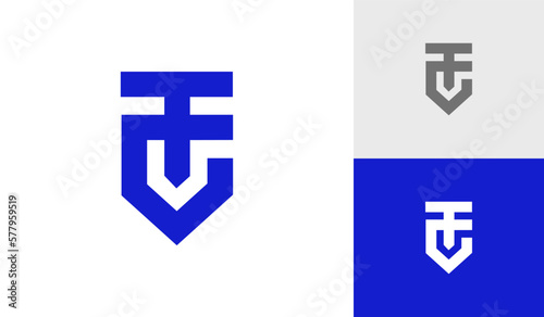 Letter TG or GT monogram emblem logo design vector