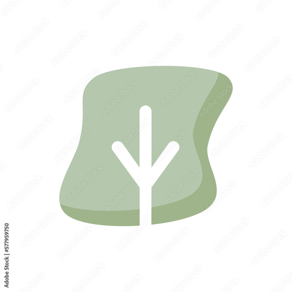 Obraz premium Flat Divide Tree Reed Shrubs Bush Environment Nature 