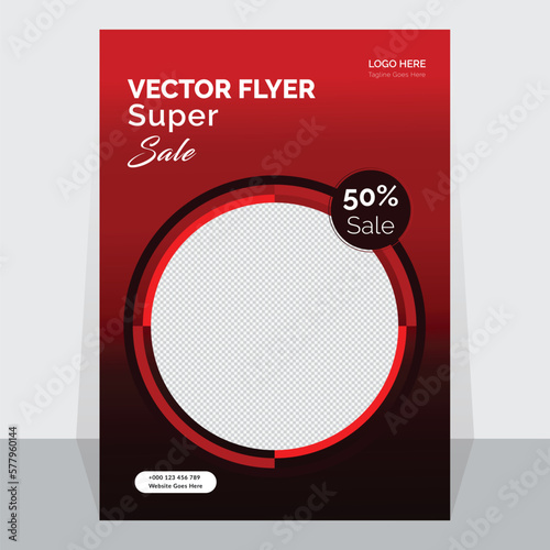 Creative Cooperate business flyer design. Vector flyer design template A4 size flyer design.