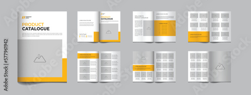 12 pages product catalog  modern template design