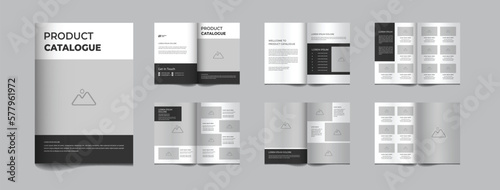 12 pages product catalogue modern template design