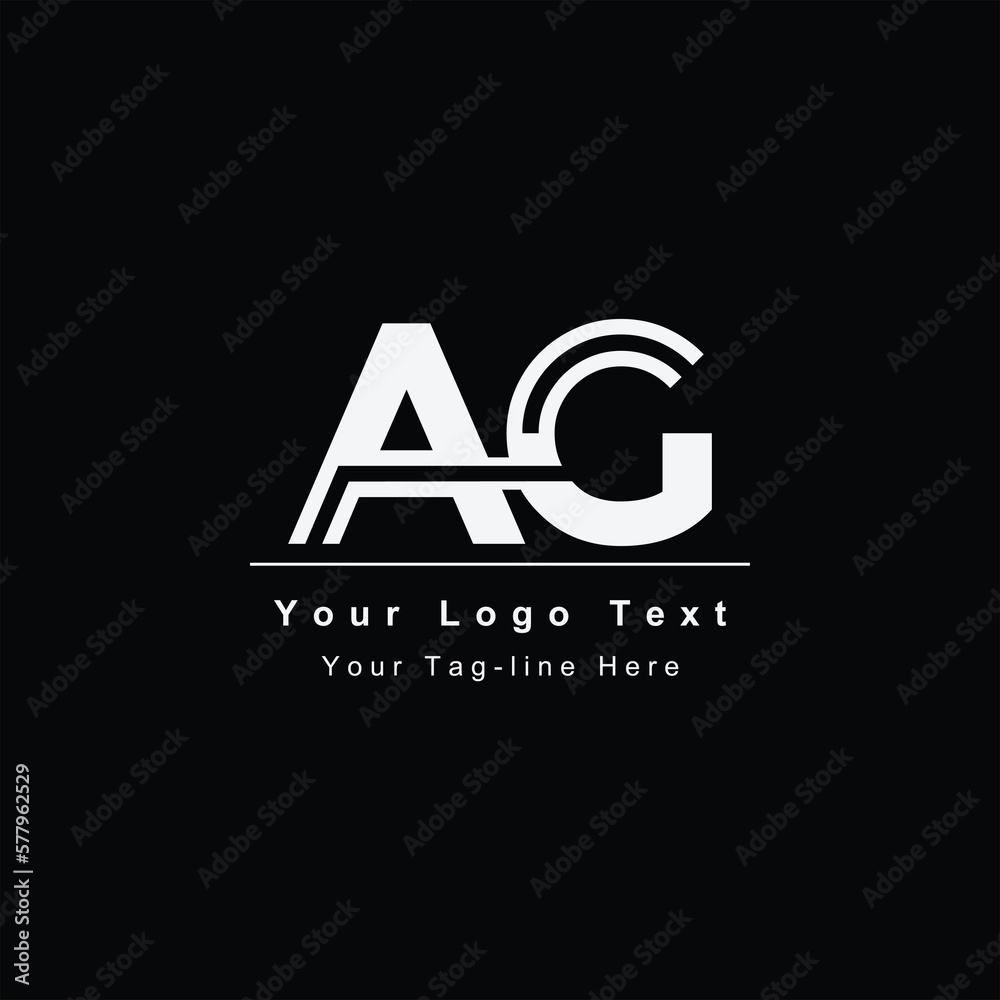 AG or GA letter logo. Unique attractive creative modern initial AG GA A G initial based letter icon logo