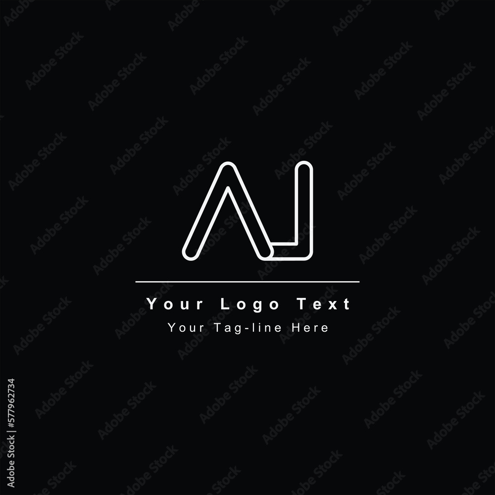 AJ or JA letter logo. Unique attractive creative modern initial AJ JA A J initial based letter icon logo AJ or JA letter logo. Unique attractive creative modern initial AJ JA A J initial based letter icon logo