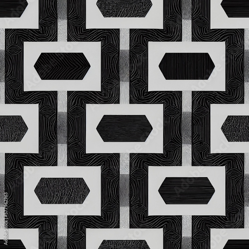 black and white seamless pattern