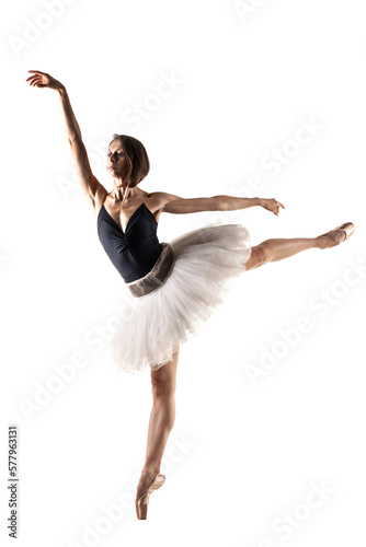 Fototapeta Female ballet dancer wearing tutu
