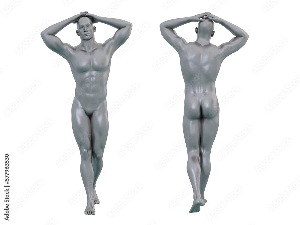 3D Render : Portrait of silver, iron metal texture male dummy character is standing with hands over head, PNG transparent 3D Render : Portrait of silver, iron metal texture male dummy character is standing with hands over head, PNG transparent