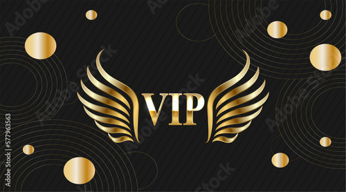 royal vip members only business card for casino, black and gold casino card, vip invitation, shield with wings