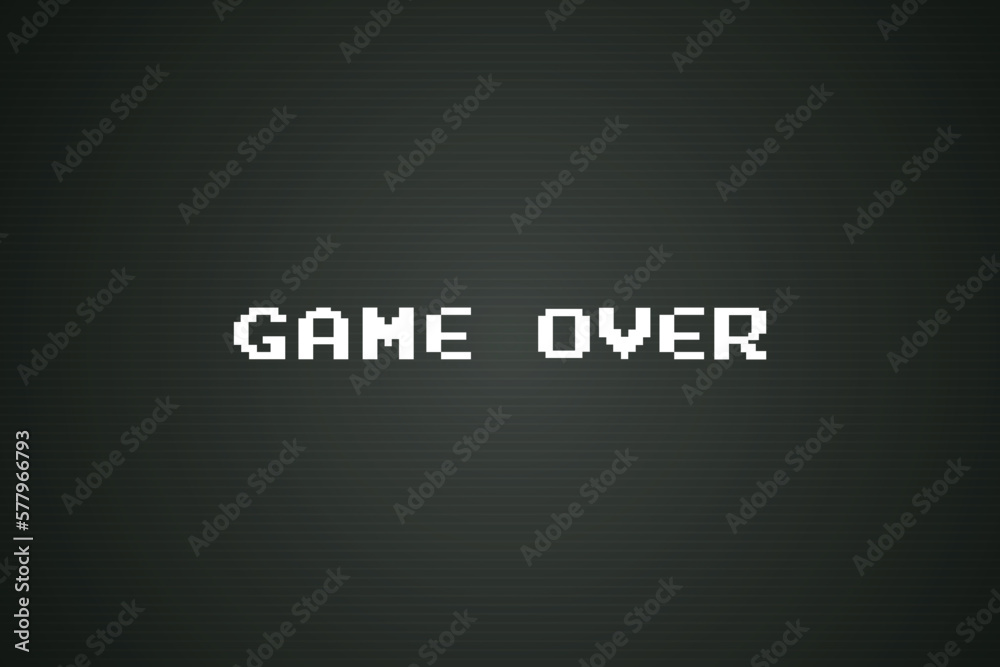 Game Over background .8 bit game.retro game. Game Over background .8 bit game.retro game.
