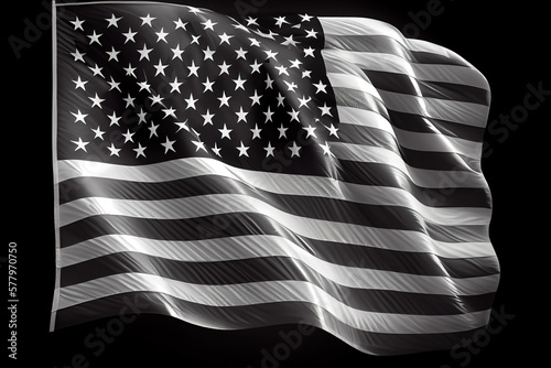 flag of the united states of america and russian federation sanctions pressure. Generative Ai