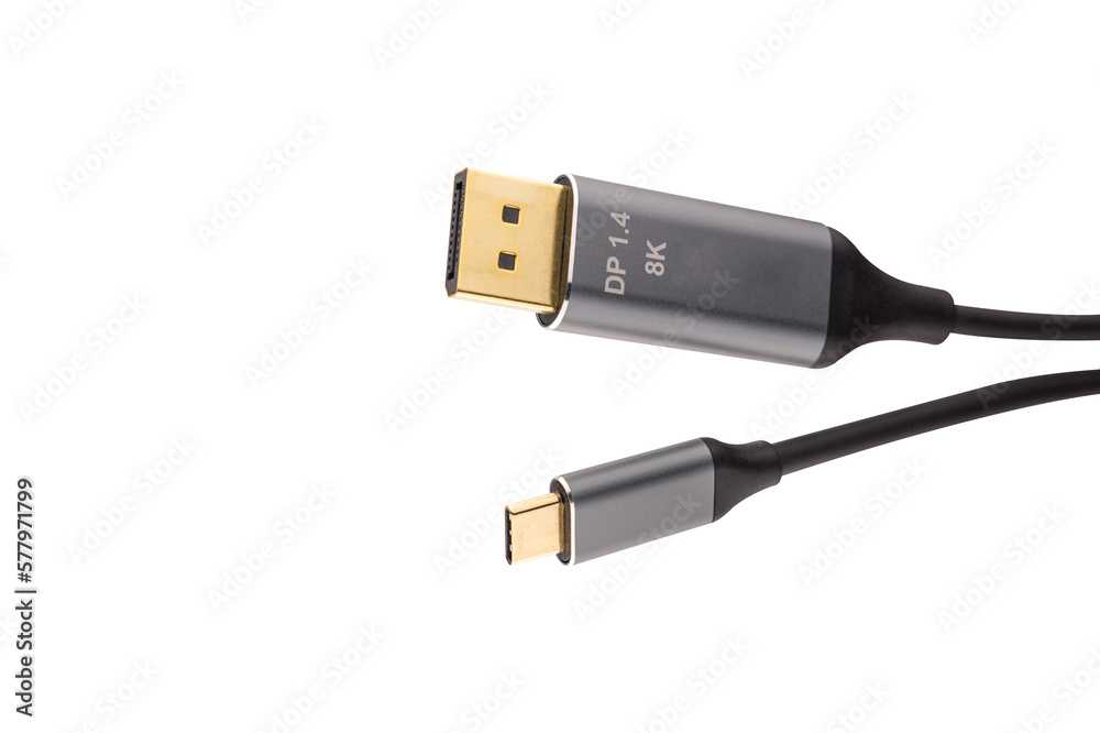 USB cable isolated on white background. USB cable isolated on white background.