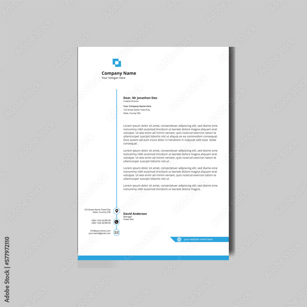 Letterhead Design Template Letterhead Design Template