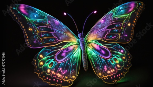 The Enchanted Flight of the Mystic Butterfly. Generative AI