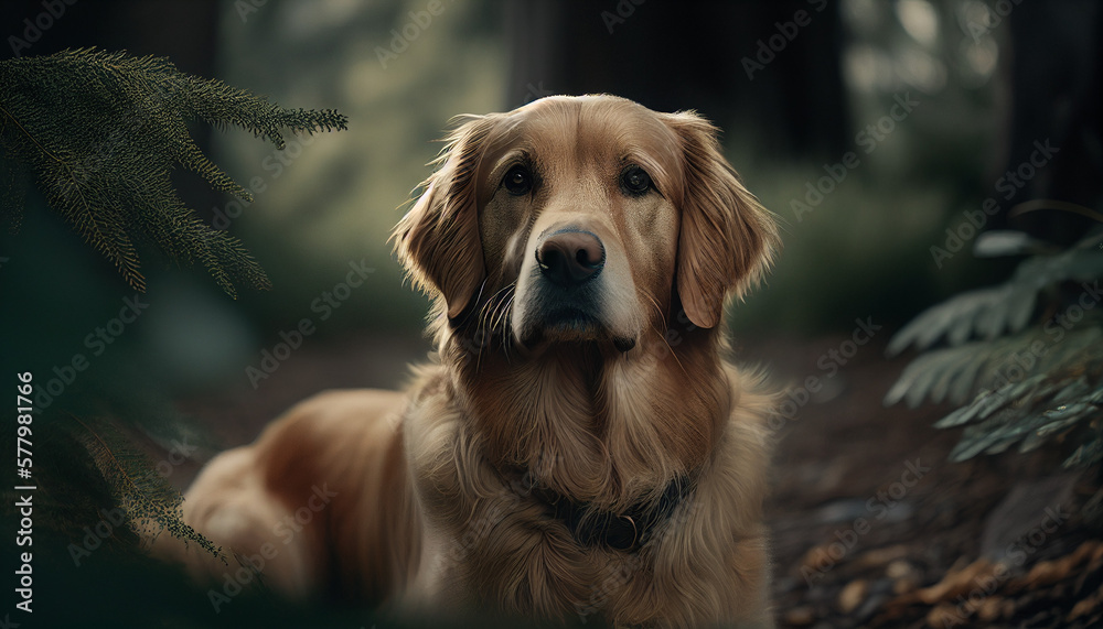 Golden Retriever Cachorro IA Generativa