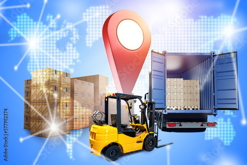 logistics business. Forklif...