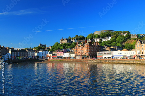 Konstfotografi Oban coastal town in Scotland